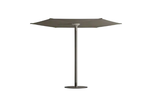 Anamon Parasol avec base Pebble & couronne LED & toile Pebble 